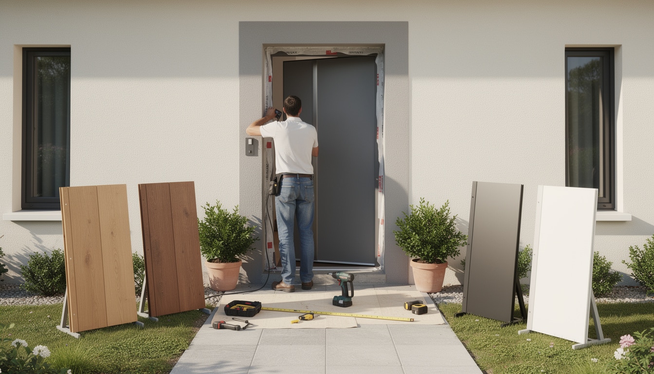 obtenez un devis personnalisé pour une porte d’entrée en bois, alu ou pvc à rillieux-la-pape. trouvez la solution idéale alliant sécurité et esthétique pour votre maison.