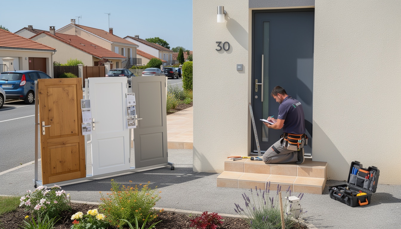obtenez un devis personnalisé pour votre porte d’entrée en bois, alu ou pvc à saint-genis-laval. qualité, conseils et services adaptés à vos besoins.