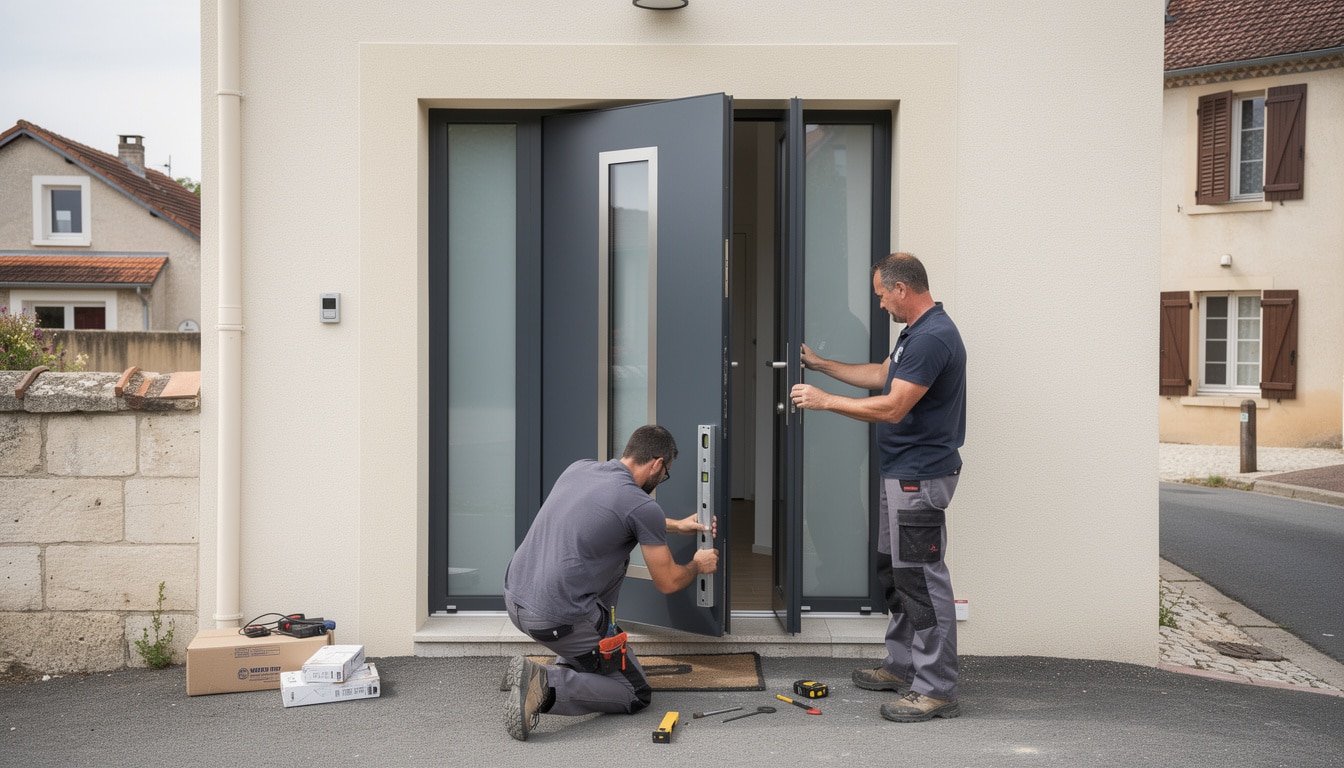 obtenez un devis personnalisé pour votre porte d’entrée en bois, aluminium ou pvc à sathonay-camp. qualité et service adaptés à vos besoins.